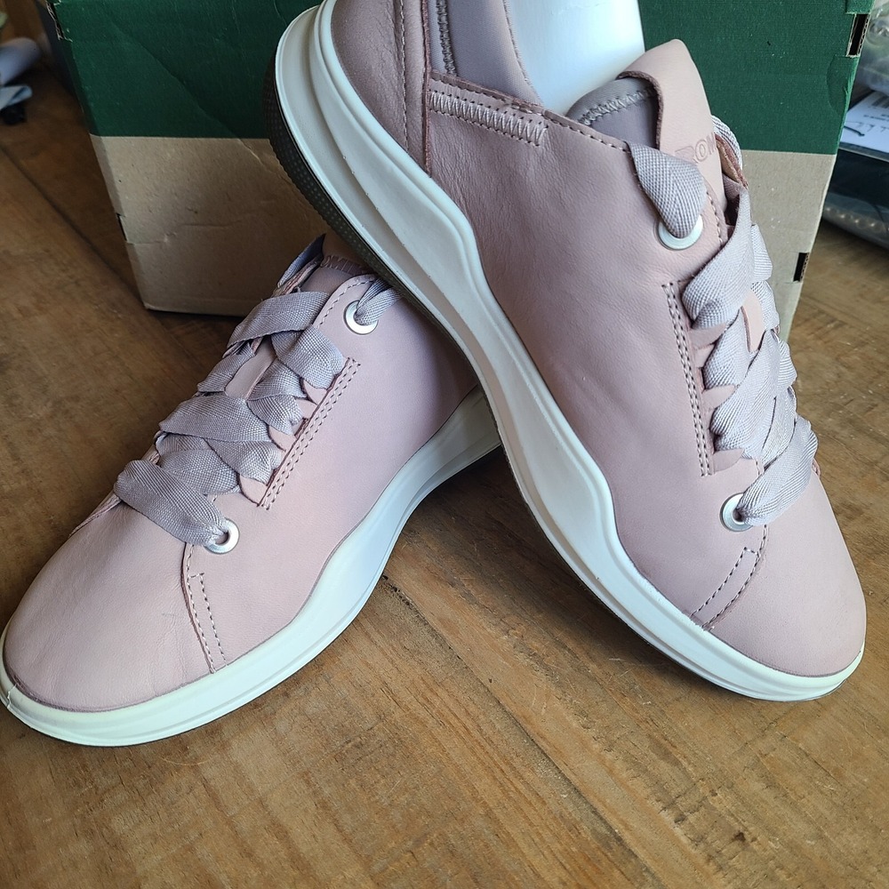 Romika Womens Marla 01 Size 37 Leather Pink Mauve Nude‎ Sneaker Shoe NEW